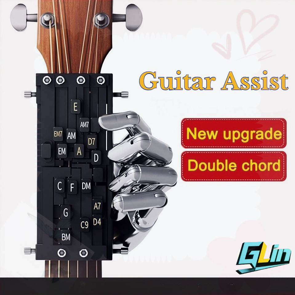 Guitar Chord Presser & Trainer: เครื่องมือการเรียนรู้ที่ใช้งานได้จริงสําหรับผู้เริ่มต้น – อุปกรณ์เสริมกีตาร์ที่จําเป็นและอุปกรณ์การสอน