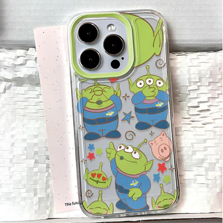 🔥AWIFI🔥เข้ากันได้สำหรับ เคสไอโฟน11 เคส iphone 16 Pro Max 7 8 Plus XR X XS MAX 12 13 14 15 เคสใส การ์ตูนไดโนเสาร์เอเลี่ยน