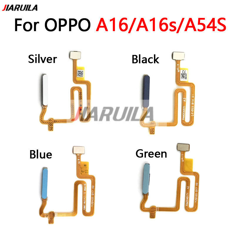 เซ็นเซอร์ลายนิ้วมือสําหรับ OPPO A16 / 16S / A54S ปุ่มบ้านลายนิ้วมือ Touch Id Sensor Connector Flex Cable