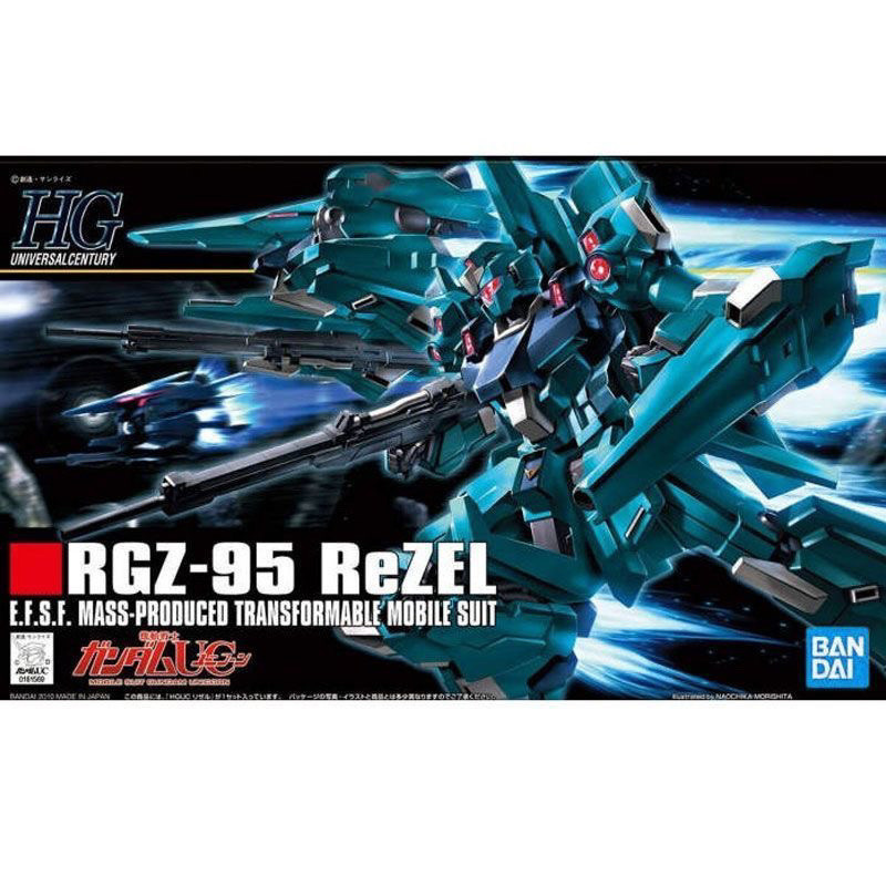 Bandai HGUC 103 1/144 Rezel RGZ-95 Rezel Gundam Assembly Model พร้อมสต็อก