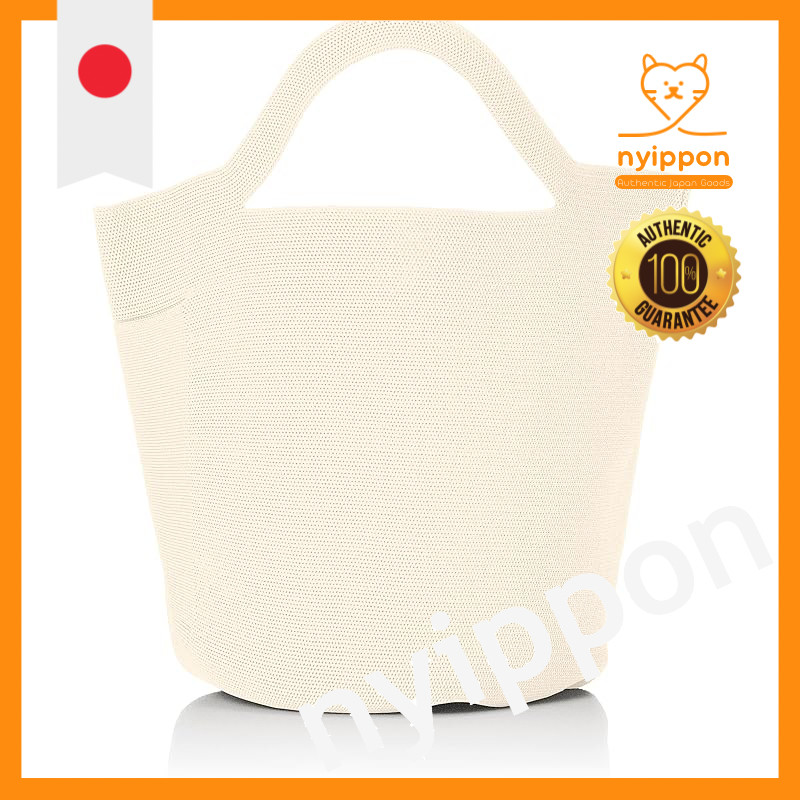 Lightweight Upright Hat-Shaped Recycled Yarn Knit Basket Tote Bag Po-No Deli 0256 for Women - Size: 