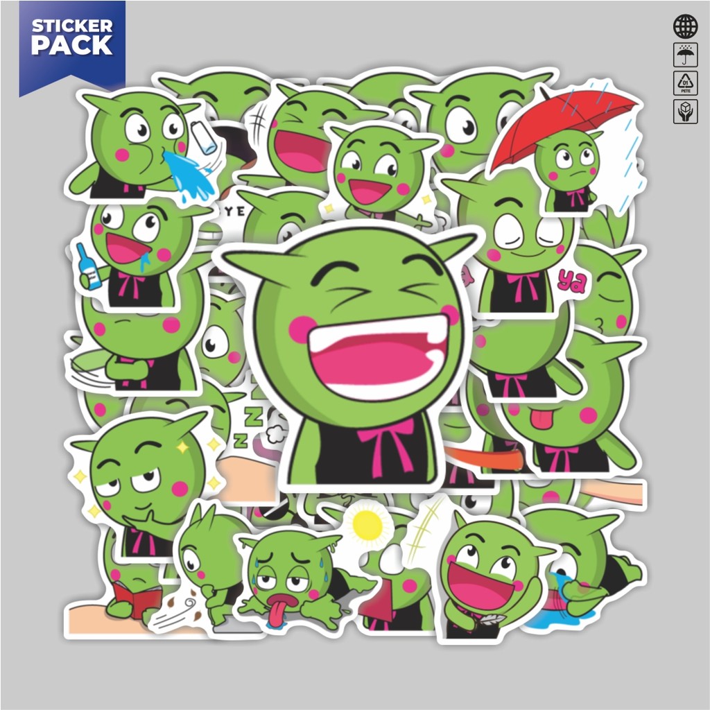 [100 ชิ้น] สติกเกอร์แพ็คสัตว์น่ารัก Zelen Picili ความงามไวนิลสติกเกอร์ตกแต่งกันน้ําแล็ปท็อปหนังสือ J