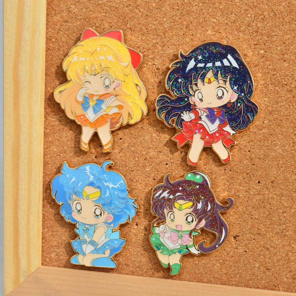 เข็มกลัดสะสม ตัวละครจาก Sailor Moon - Moon, Rei, Ami, Minako