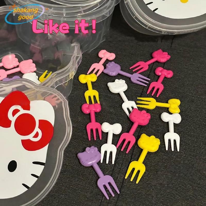 SKTH โปร่งใสส้อมผลไม้กล่องเก็บพลาสติกกรณีปรับคอนเทนเนอร์สําหรับเด็กส้อมผลไม้ Organizer กล่องแสดง SKK - รูปที่ 5