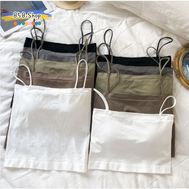 💥858💥 บราสายเดี่ยว บราไร้ขอบ แบบครึ่งตัว/แบบเต็มตัว  เสื้อชั้นใน มีฟองน้ำในตัว