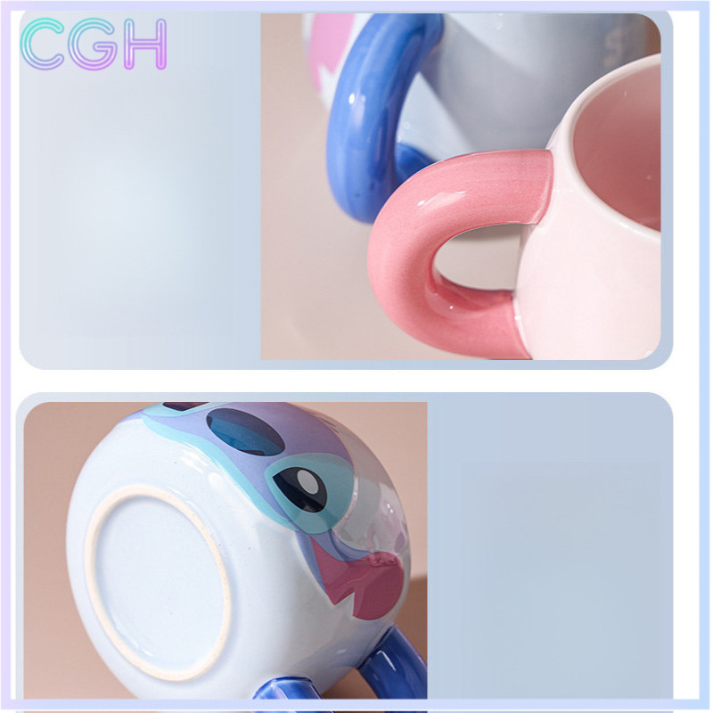 CGH Stitch แก้วเซรามิค 3D พร้อมช้อน 550ml รูปที่ 4