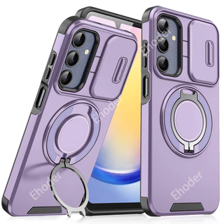 SAMSUNG สําหรับSamsung Galaxy S26 S25 Ultra S24 หรูหราแม่เหล็กกันกระแทกPush WindowสําหรับS26Ultra S26Plus S26 + S25Ultra S24Ultra A06 A17 A07 tandผู้ถือป้องกันกลับกรณี