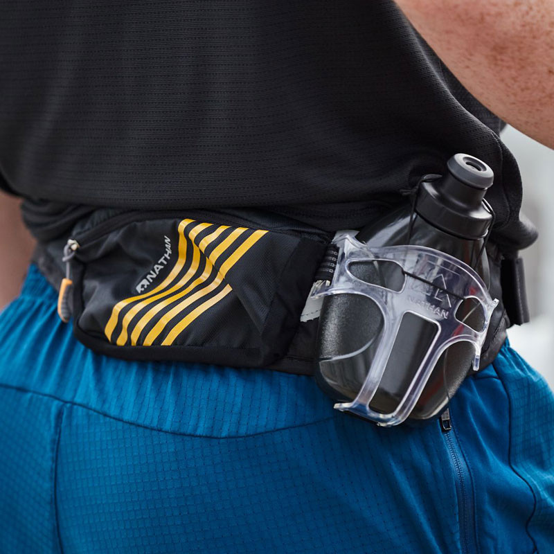 ขวดน้ำเอวกระเป๋า 300ml สำหรับการวิ่งมาราธอนและครอสคันทรี NATHAN Marathon Cross Country Running