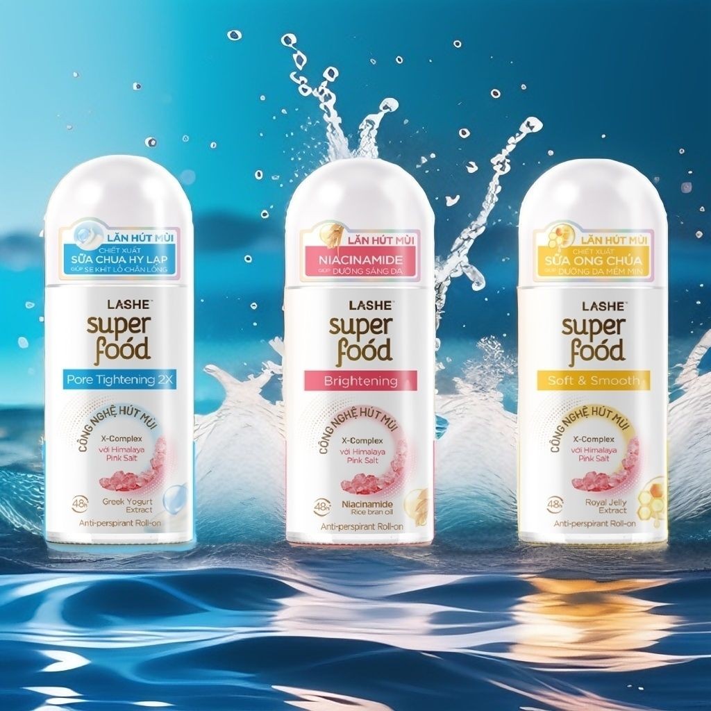 เวียดนาม Roll-On Antiperspirant Lotion super food lashe 50ml Lasting Refreshing Deodorant Vietnam Ro