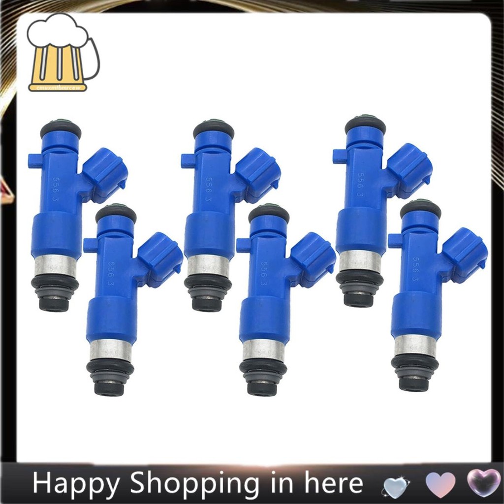 16600-38B0A 6 ชิ้นหัวฉีดอุปกรณ์เสริมส่วนประกอบสําหรับ GT-R 2009-2020 3.8L V6 Turbo