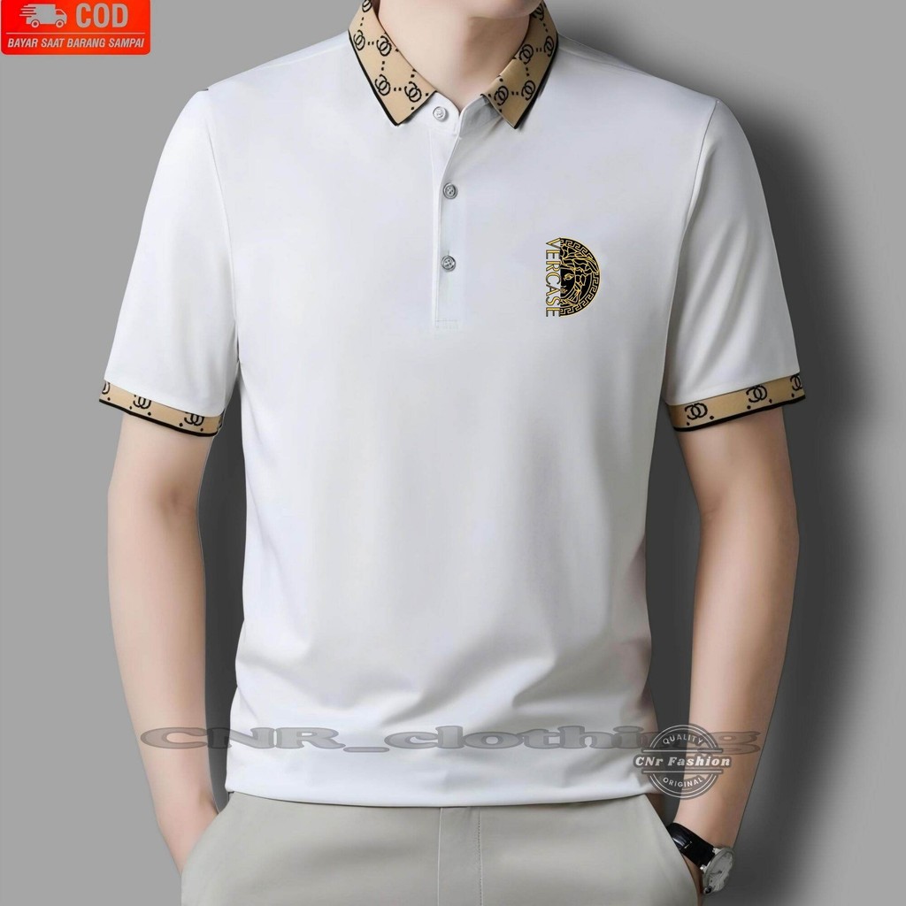 ADULT MENS COLLAR T-SHIRT / เสื้อโปโลผู้ชาย SHORT-SLEEVED WITH THE LATEST COMBINATION COLLAR SCREEN 