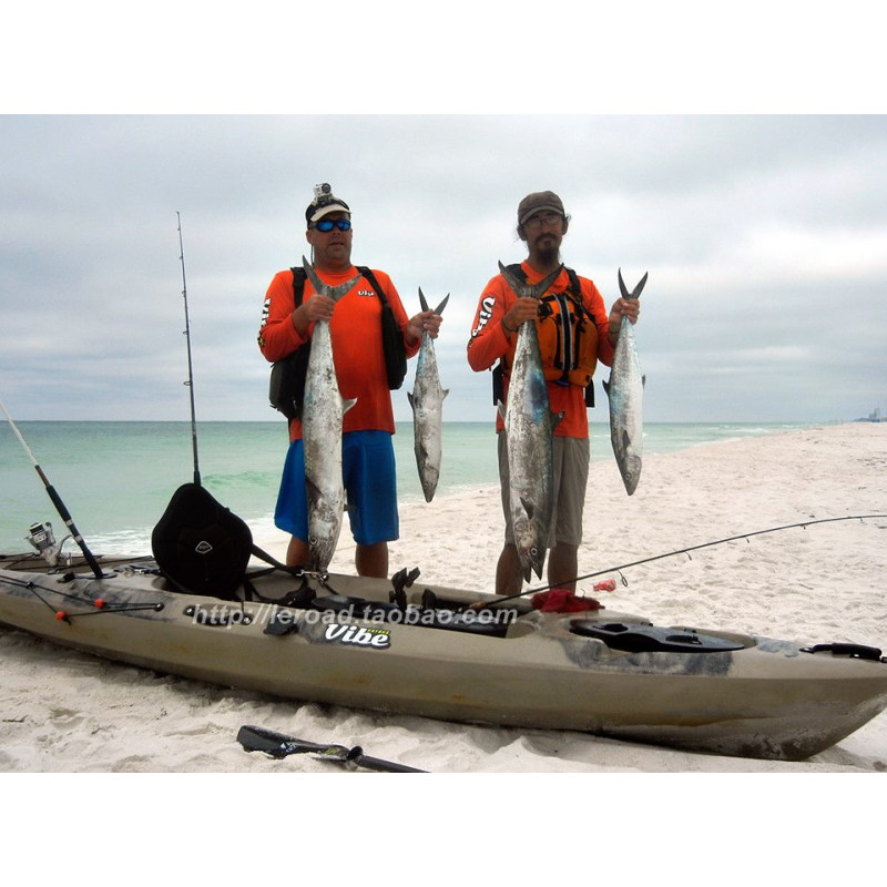 เรือพลาสติกตกปลามืออาชีพ พร้อมหางเสือตกปลา เรือแคนูKayakสองท่อ