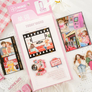 Journamm 30PCS ตัวอักษรบัญชีมือสติกเกอร์ Collage Junk Journal DIY Scrapbooking อุปกรณ์ตกแต่งปักสติกเกอร์