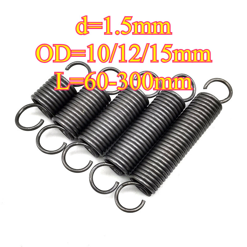 ✨สปริงแรงดึง/สปริง สปริงดึงปลายท่อ สปริงดึงพร้อมตะขอ ทาประตูโรงรถ มัดนิ่ง เครื่องแกว่ง d=1.0mm,OD10/125mm,L=60~300mm (HA-XDT-TH-1) - รูปที่ 7