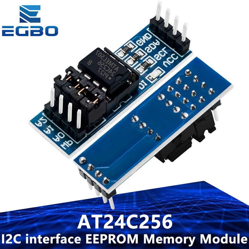1 ~ 5 ชิ้น EGAT24C256 24C256 I2C อินเทอร์เฟซ EEPROM โมดูลหน่วยความจําสําหรับ arduino