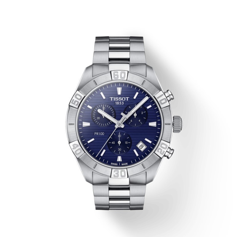 Tissot Tissot PR100 Quartz Steel Band Watch นาฬิกาผู้ชาย