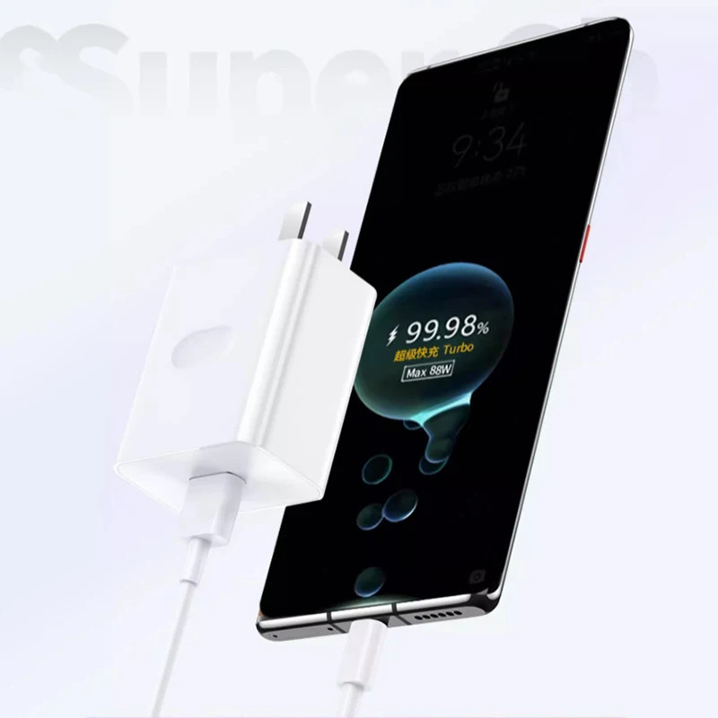 88W Dual Ports Charger US SuperCharge USB A/C PD Power Adapter 6A ประเภท C สําหรับ Mate 70 60 P60 P5