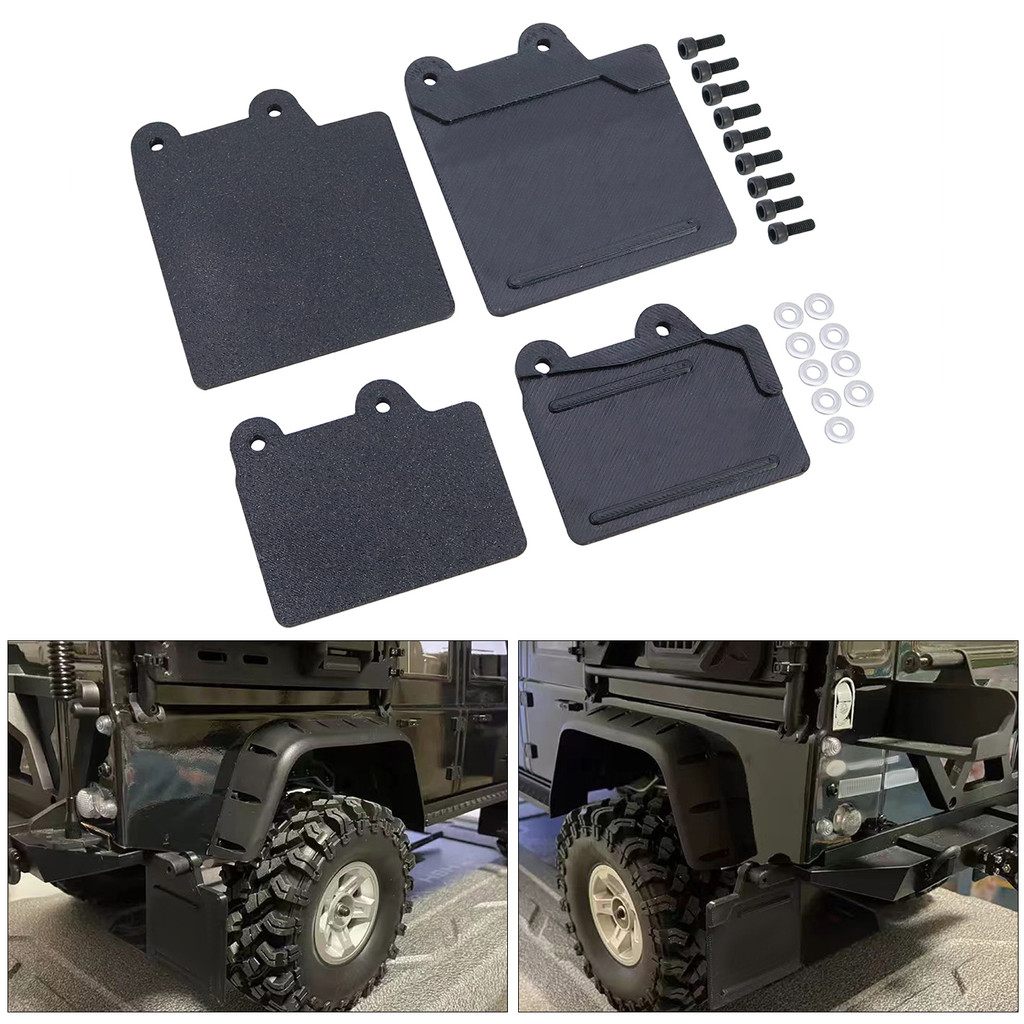MJX H8H จําลอง Fender Mudguard ยางนุ่มซับตกแต่งสําหรับ 1/8 RC Crawler CarMJX HYPER GO H8H อะไหล่อัพเ