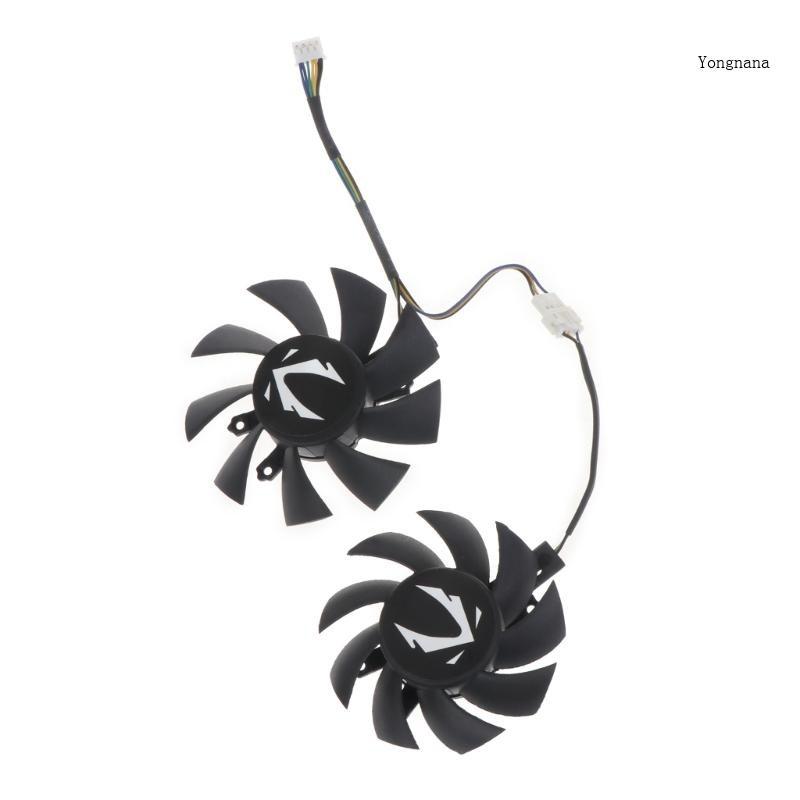 CH * 1 2 ชิ้น 75 มม.CF8015H12S 4Pin กราฟิกการ์ดพัดลมระบายความร้อนสําหรับ ZOTAC GAMING GeForce GTX 16