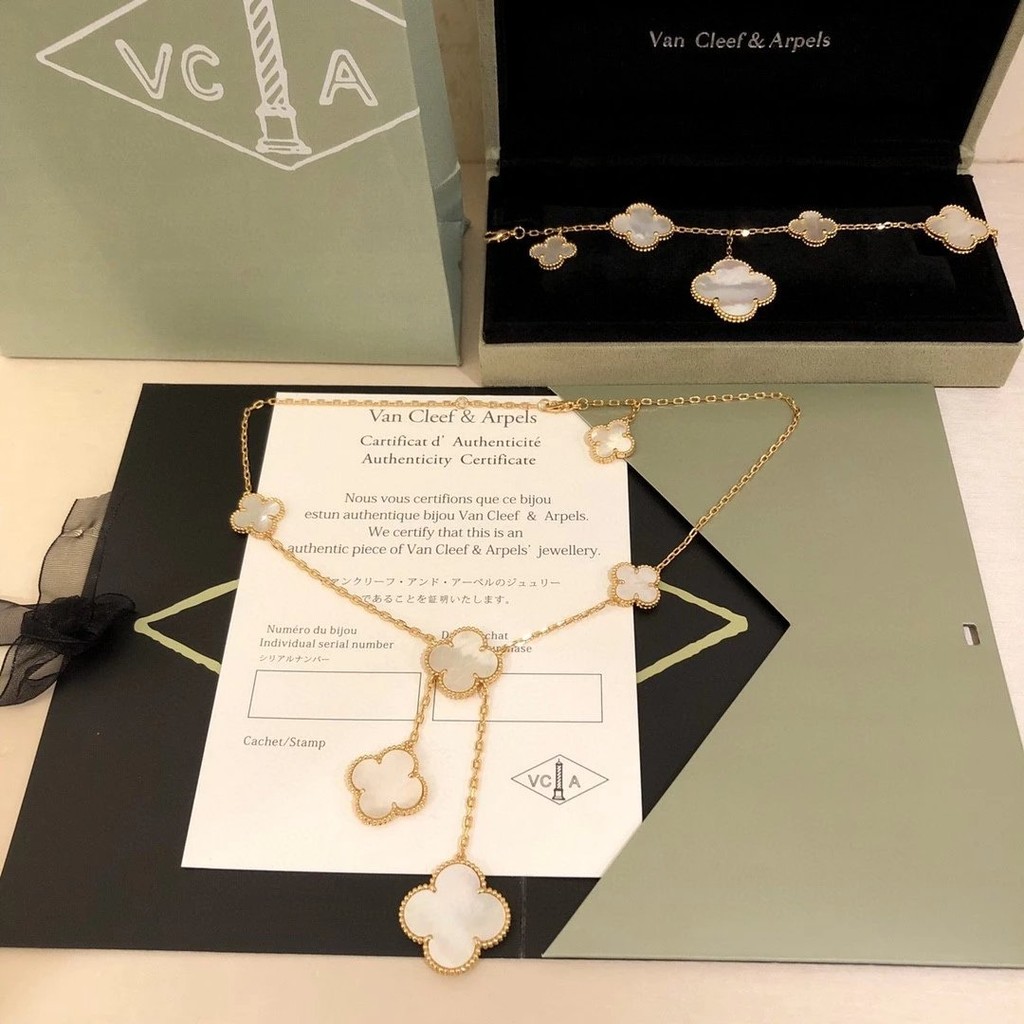 Vanque Yabao สร้อยคอและสร้อยข้อมือลายกลีบไม้แบบธรรมชาติ สำหรับสตรี เครื่องประดับสไตล์ใหม่ ขายดี BNC9