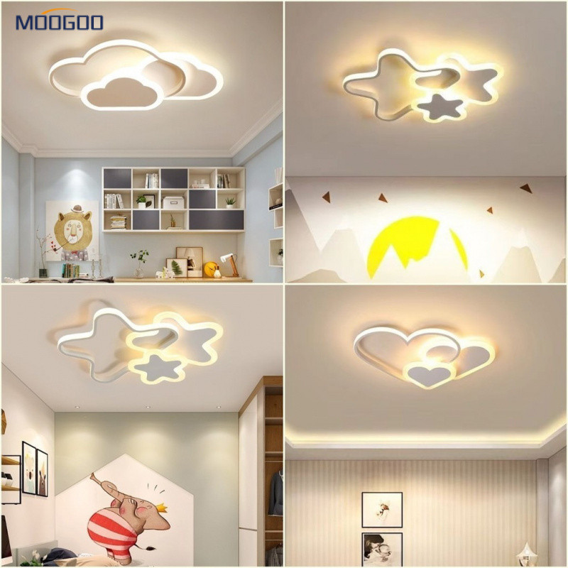 โคมไฟเพดาน LED สําหรับโคมไฟเพดานห้องนอน Creative Cloud โคมไฟในร่ม โคมไฟเพดานตกแต่งบ้าน