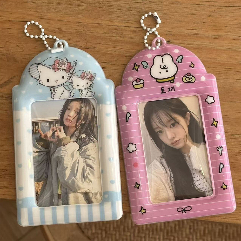 แมวน่ารักขนมกระต่ายผู้ถือบัตรพีวีซี 10 ซม.โพลารอยด์ ความช่วยเหลือ การ์ดวิทยาเขตการ์ดดาวไล่การจัดเก็บแสดงจี้