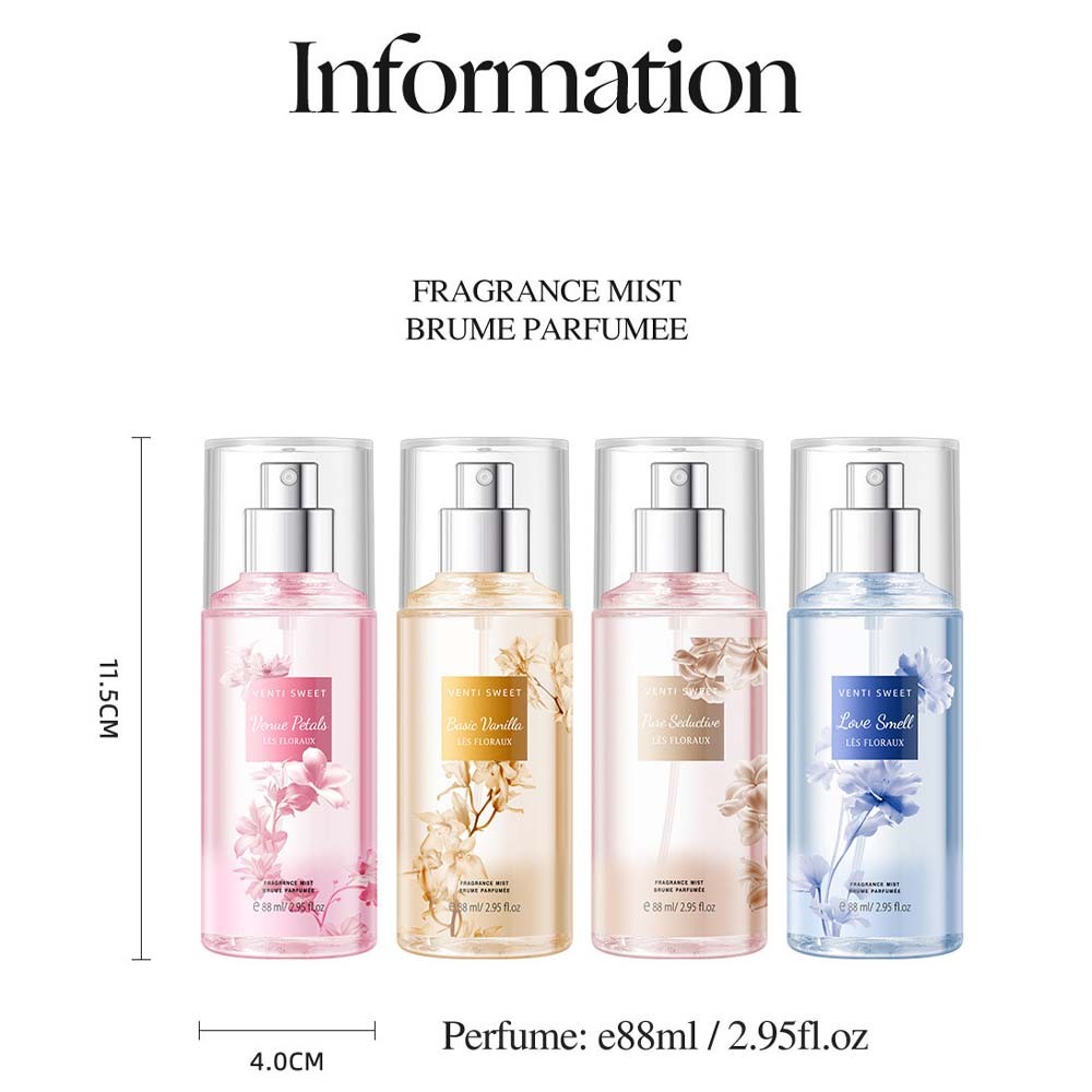 【ซื้อ 1 แถม 1】สเปรย์น้ำหอม Ventisweet 88 มล. กลิ่นดอกไม้ผสมผลไม้สุก ให้ความรู้สึกสดชื่นมีชีวิตชีวาทุกวัน ราคา ถูกที่สุด ดีลบีเคเค แกลเลอรีภาพที่ 8