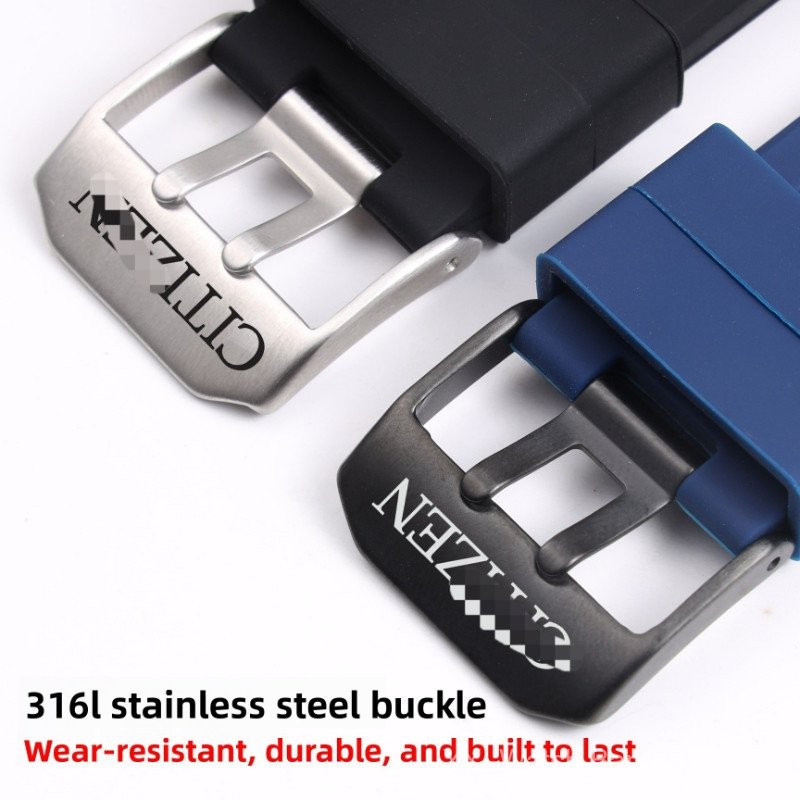 19/20/21/22/23/24 มม.สไตล์ซิลิโคนวงEco-DriveสําหรับCit-izenสายนาฬิกาการบินที่รองรับ,การออกแบบหน้าปัด