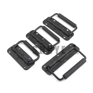 มือจับสปริงเปลือยดำ( ราคา 1ตัว) แบบไม่มีสกรู ที่จับแบบพับได้ 100mm ตู้ลำโพงDiy