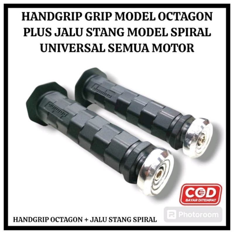 ด้ามจับรุ่น DYTONA พร้อมด้ามจับแฮนด์แบบแบนรุ่นเกลียว Heng รถจักรยานยนต์สากล แพ็คเกจครบชุดสําหรับช้อป