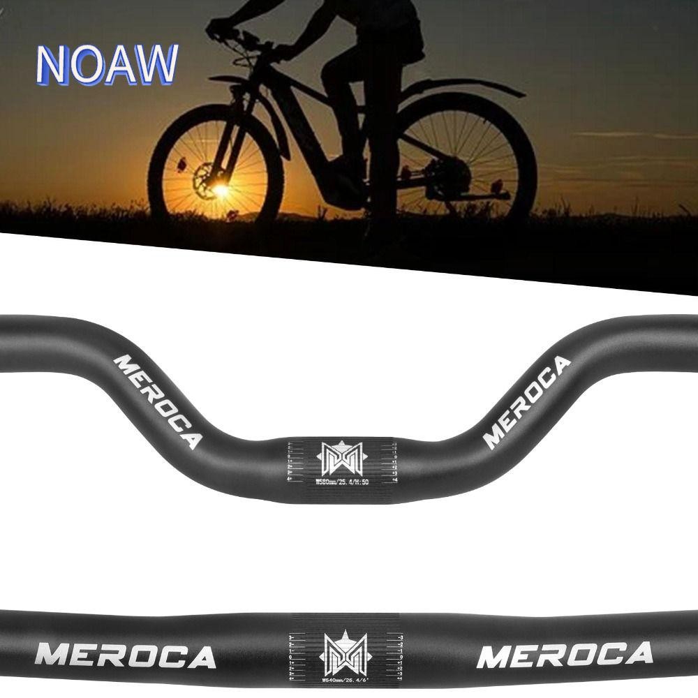 MEROCA แฮนด์จักรยานแบบตรงและโค้ง ขนาด 25.4x540/580 มม., ทำจากอะลูมิเนียมอัลลอยด์, ทนทานสำหรับจักรยานเสือภูเขา