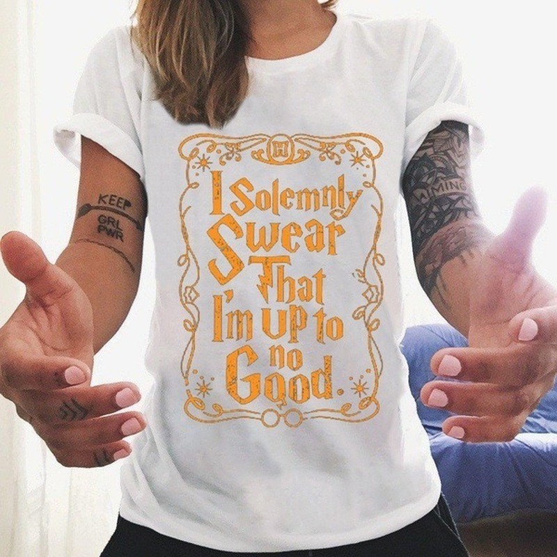 เสื้อยืดใหม่ปี 2025 I Solemnly Swear กับการพิมพ์ลายที่สวยงาม