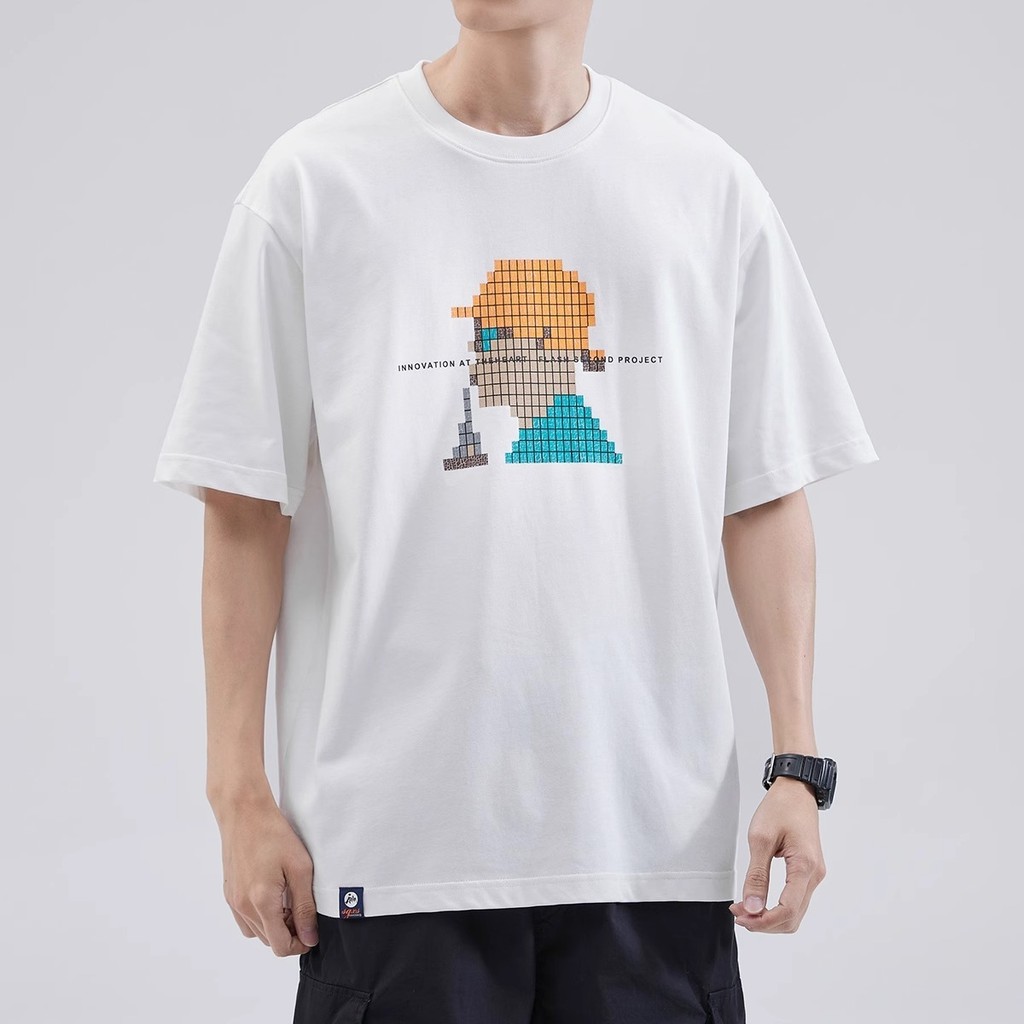 Hebei สีดําสีเทาสีขาว Ke 2025P25COD320] ผ้าฝ้ายยาว S-3XLnew23 เส้นด้ายคู่ผ้าฝ้ายนับผ้าฝ้ายแท้ Xinjia