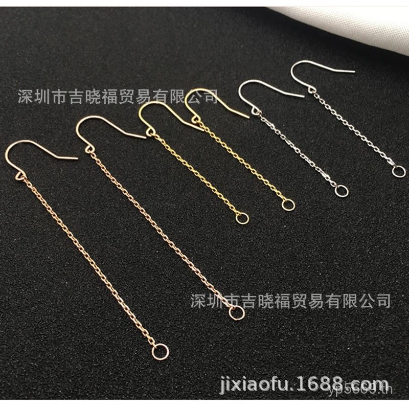 หูตะขอทําเองต่างหูหยก18พันต่างหูต่างหูยาวหูสายทองสากลปลอดภัยหัวเข็มขัดสีทองอุปกรณ์เสริม ออสเตรเลีย75