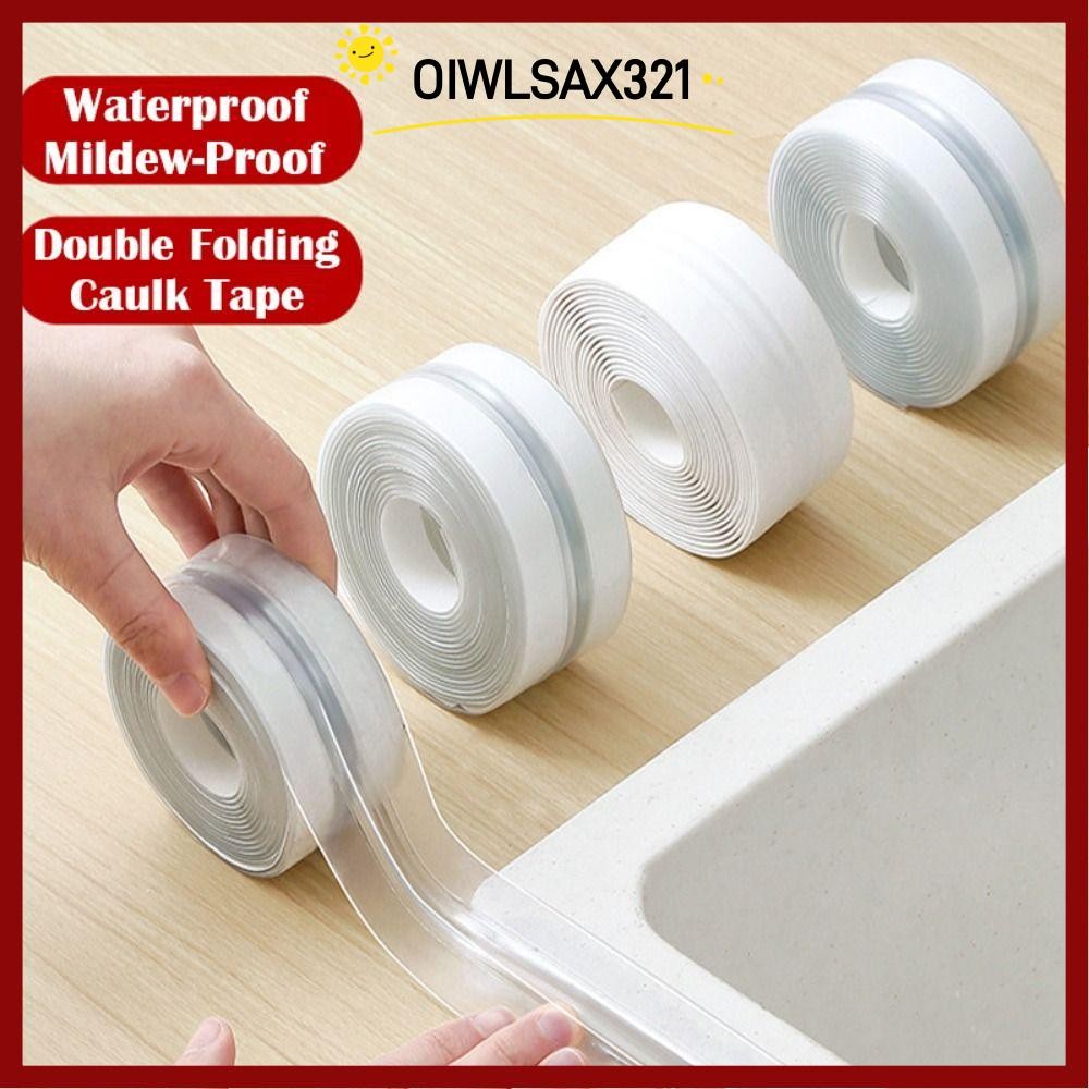OIWLSAX321 เทปกาว,เคาน์เตอร์ Double Line Kitchen Sealant Strip, Professional สีสัน Self กาวห้องน้ํา 