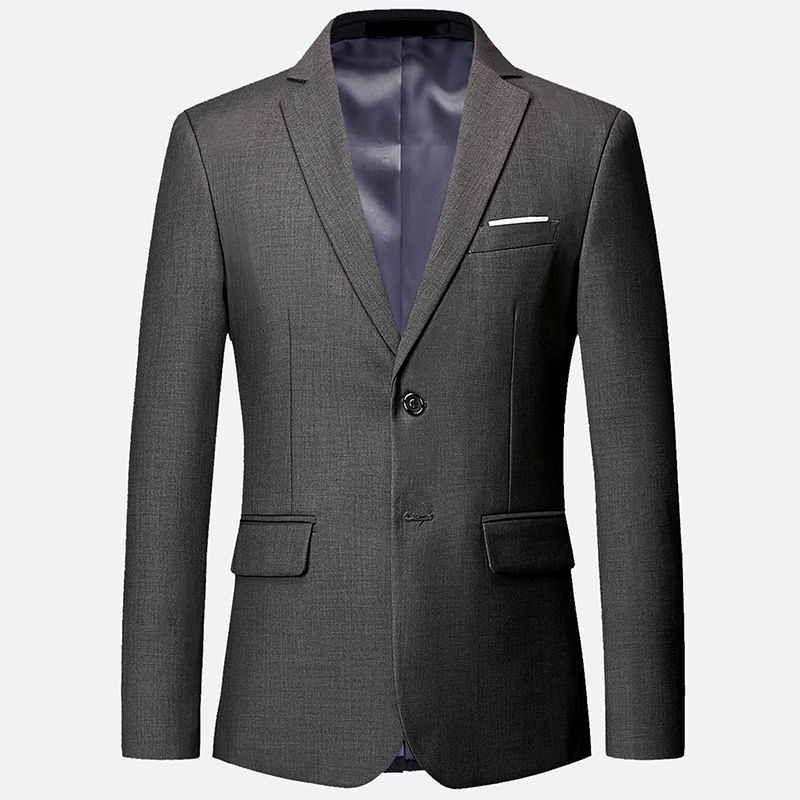 D0917-ผู้ชายเกาหลีรุ่นBlazer High-Endธุรกิจสไตล์Non-Ironชุดบริษัทสํานักงานขนาดใหญ่พิเศษ6XL Slim-fit 