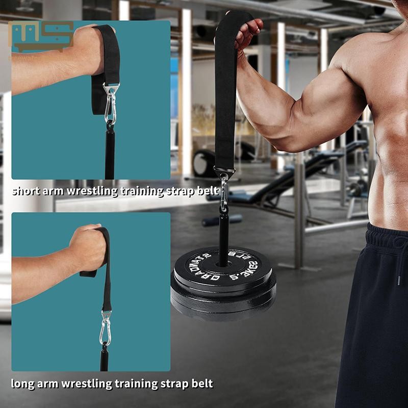 Tt ฟิตเนสแขนมวยปล้ําการฝึกอบรมสายรัดข้อมือนิ้วมือปลายแขนแขน er Hand Grip Band สําหรับ Armwrestling Pronation เชือก mbn