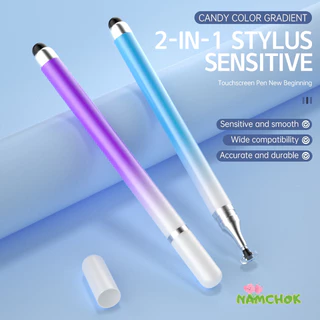 【NK】ปากกาสัมผัสแบบสองหัวไล่เฉดสี แก้ไขภาพวาด ปากกาแบบ Capacitive ปากกาสำหรับเขียนแท็บเล็ตมือถือ