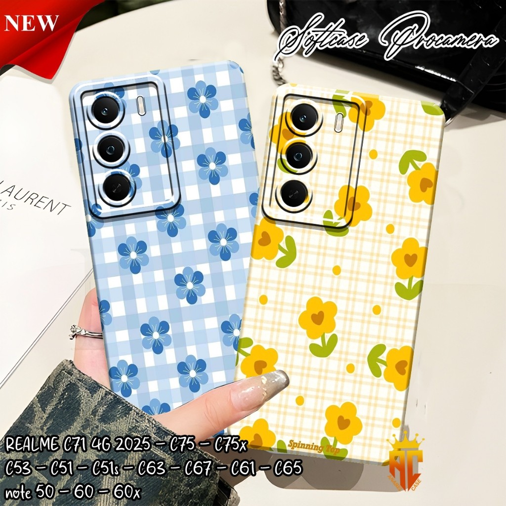 เคส Realme C71 4G 2025 - C75 - C75x - C53 - C51 - C51s - C63 - C67 - C61 - C65 - Realme Note 50 - 60