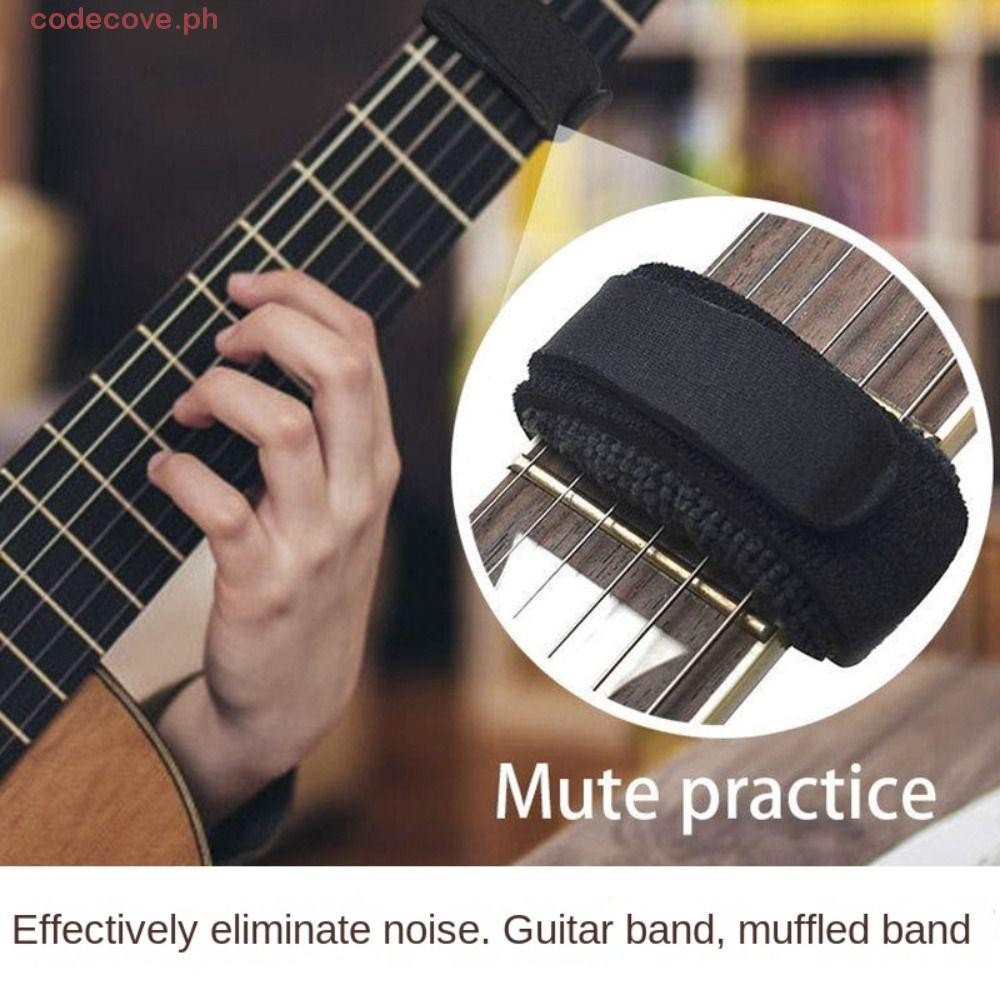 CODECOVE​ Fret Wrap, Plush Guard String ติดตั้งง่ายกีตาร์ Soundproofing เทป, กีตาร์ Fret Wrap เสือดา