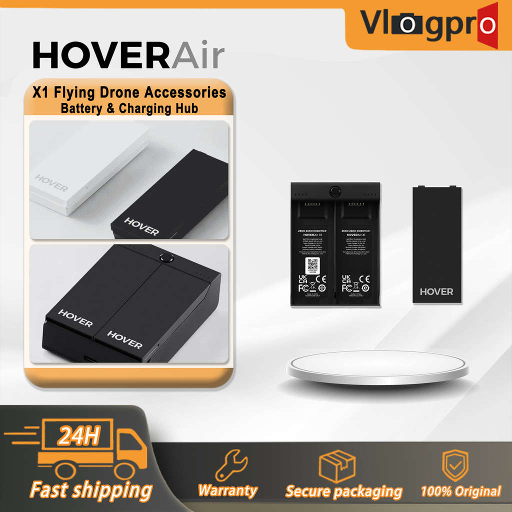 HOVERAir X1 Flying Drone แบตเตอรี่กล้องและเครื่องชาร์จ