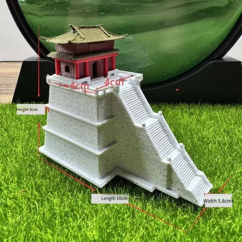 ของตกแต่งตู้ปลา Fengtiantai สถาปัตยกรรมโบราณ ภูมิทัศน์บอนไซ thumbnail 9