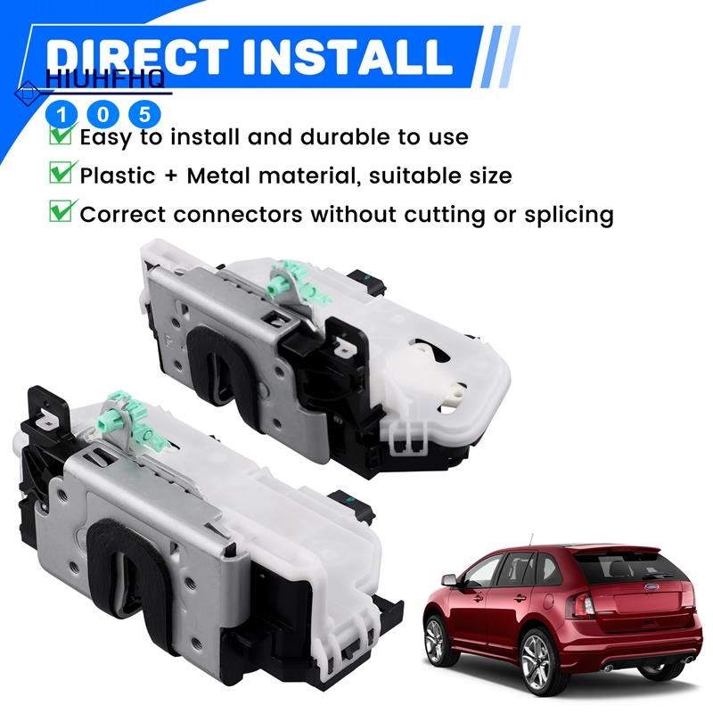 Hiuhfhq1061Pair ด้านหลังประตูล็อค Actuator Latch สีดําสําหรับ Edge 07-15 8T4Z-7826412-A 8T4Z-7826413