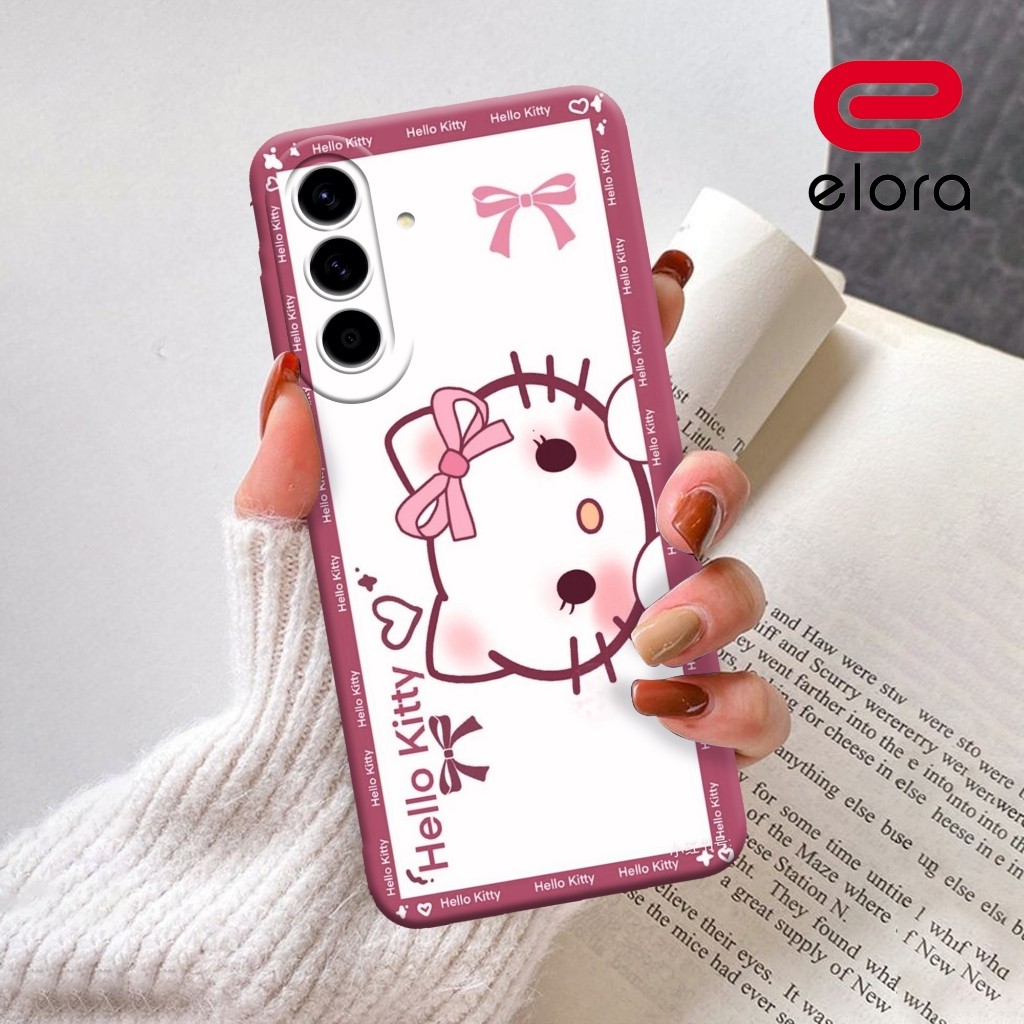 เคส HP Samsung A17 5G 2025 - Elolora.id - เคส Samsung A17 5G - เคส Kitty Motif - ตัวป้องกันมือถือ - 