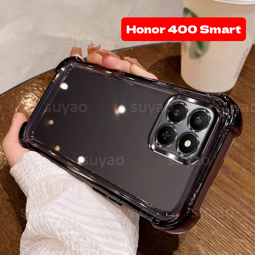 สําหรับ Honor 400 สมาร์ท 400Smart 2025 เคสโทรศัพท์ TPU Clear Electroplated ปลอกโปร่งใส Honor400Smart Honor400 Pro Lite X9D X7D X9C X7C ถุงลมนิรภัยกันกระแทกป้องกันนุ่มปกหลัง