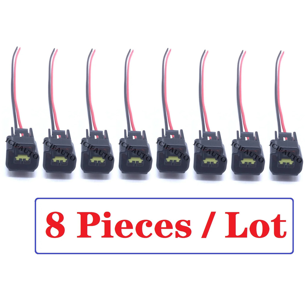 8 X Pigtail Harness ปลั๊กตัวเชื่อมต่อคอยล์จุดระเบิดสําหรับ Ford F150 F250 F550 Lincoln V8 4.6L 5.4L 