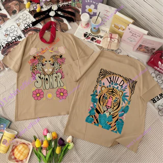 COD✅ (จัดส่งในกรุงเทพฯ) MAO Shop เสื้อยืด Oversize เสือ สตรีทแฟชั่น tee-A7
