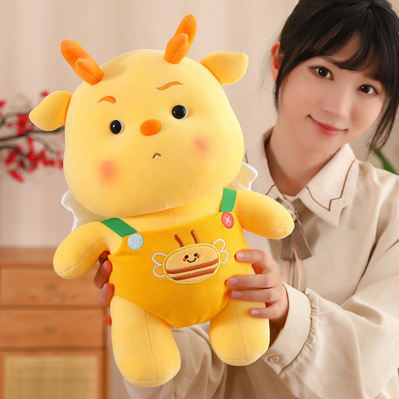 Funtoys Huanglong ของเล่นตุ๊กตา Zodiac Dragon Girl ของขวัญปีใหม่ปีมังกรตุ๊กตามาสคอต