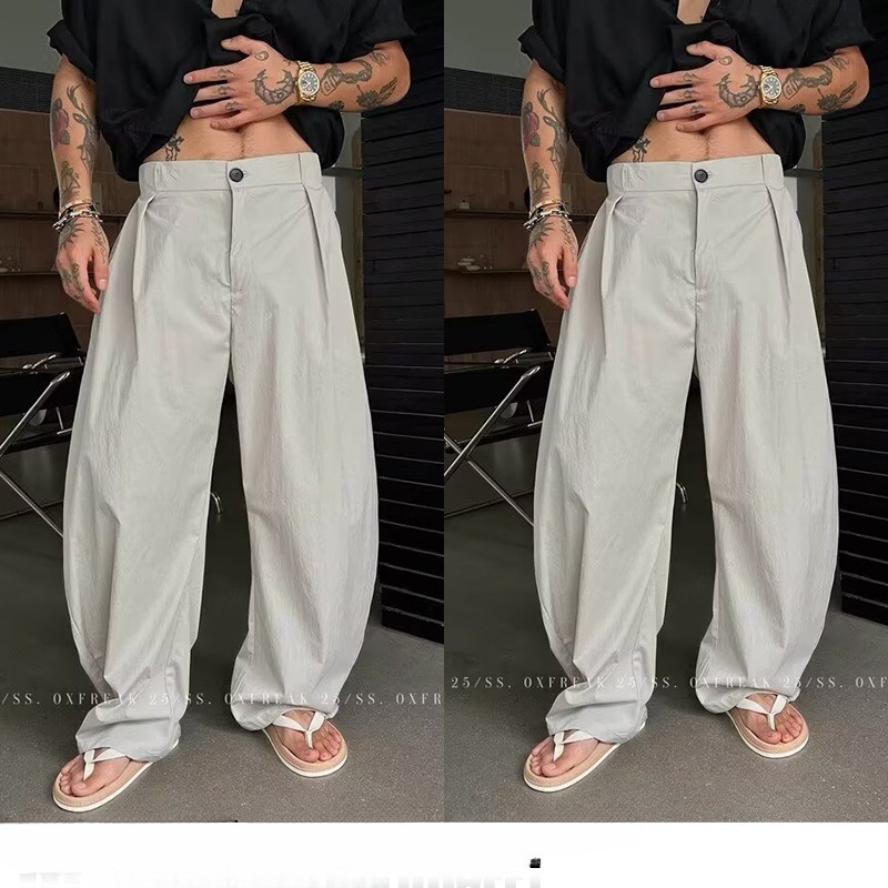 กางเกงลำลองทรงหลวม อเนกประสงค์ ผ้าไซมิทาร์ สวมใส่สบาย ระบายอากาศได้ดี เทรนด์ใหม่ปี 2025