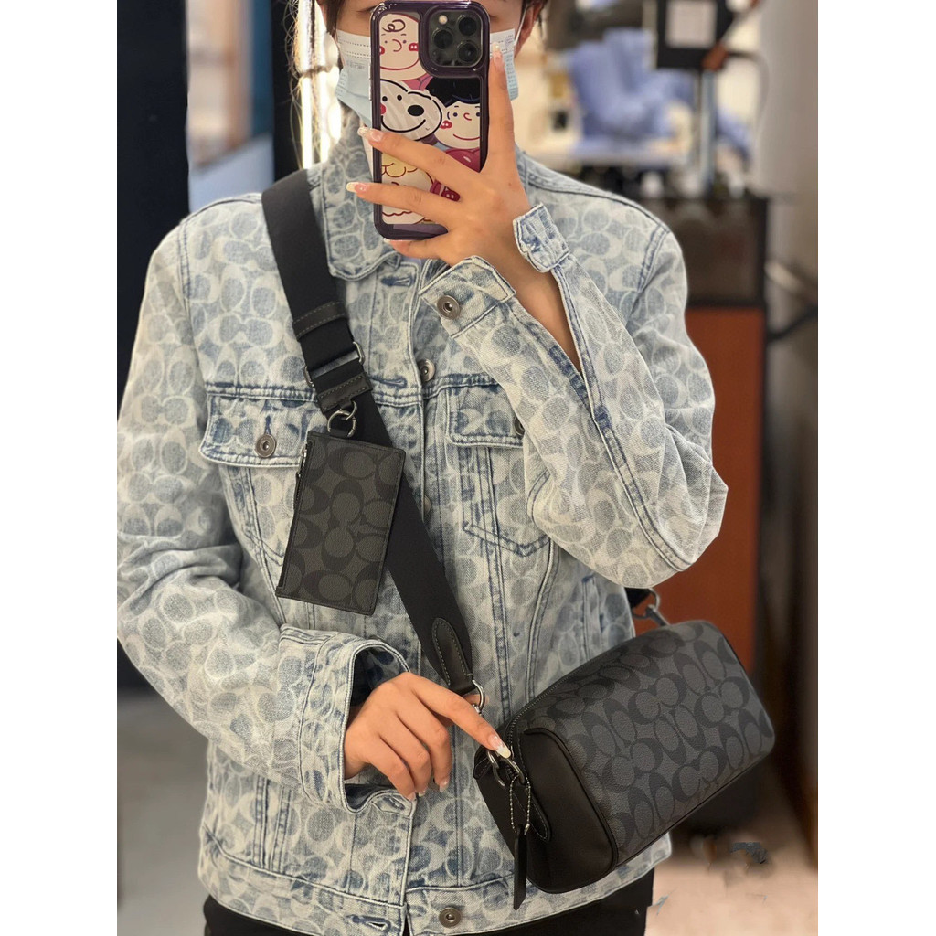 กระเป๋าผู้ชายสไตล์ใหม่ Axel Two-in-One Mens One-Shoulder Crossbody Bag CJ674